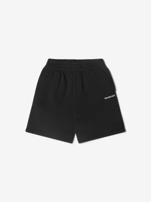 Balenciaga Unisex Organic Cotton Logo Jogging Shorts