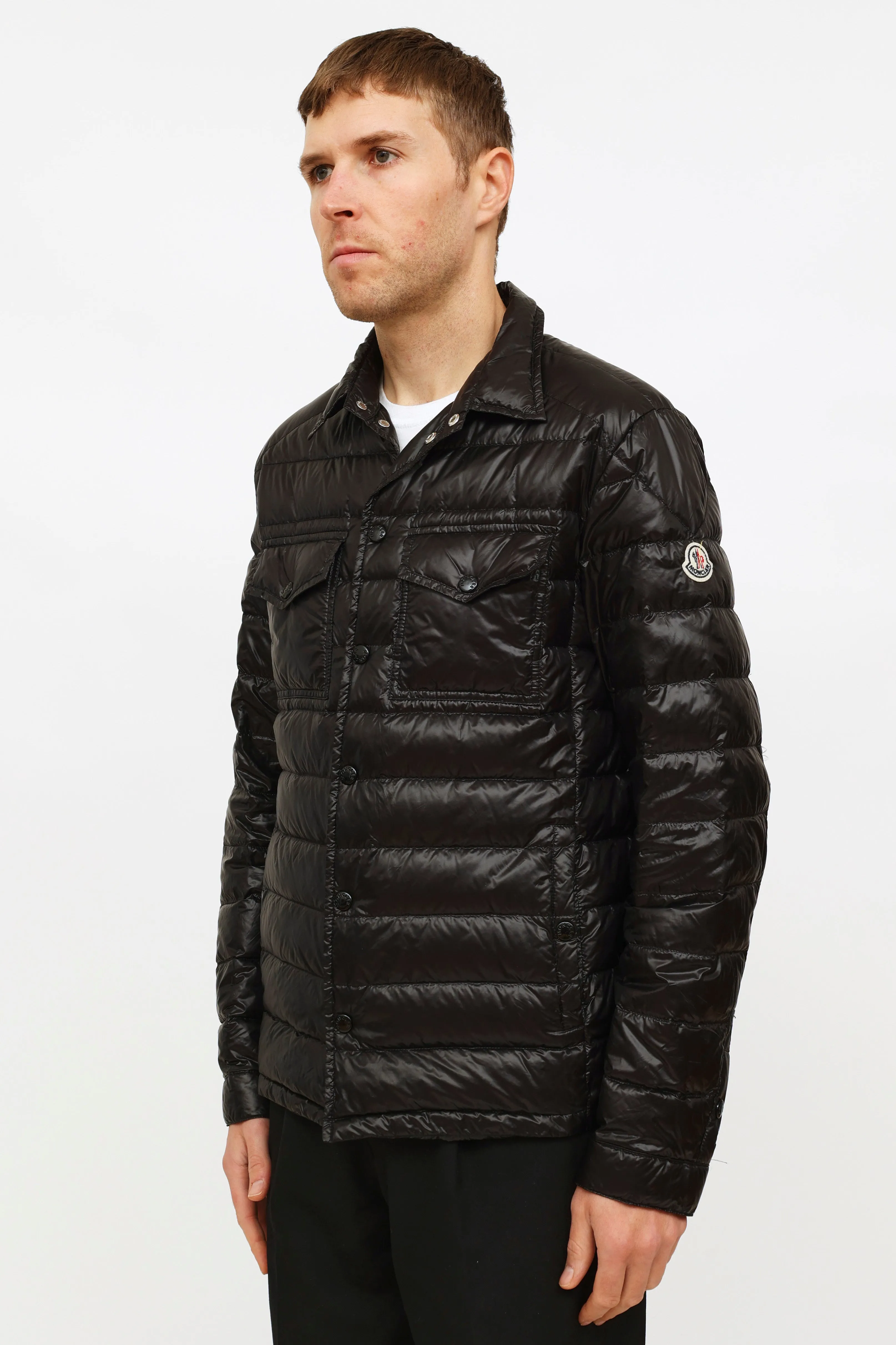 Black Down Nylon Quilted Gregoire Puffer Jacket