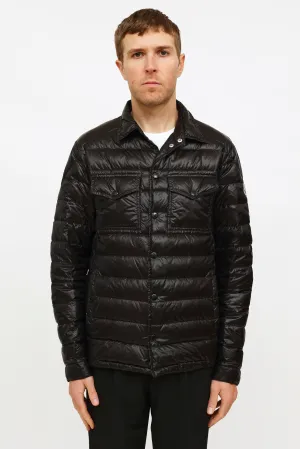 Black Down Nylon Quilted Gregoire Puffer Jacket