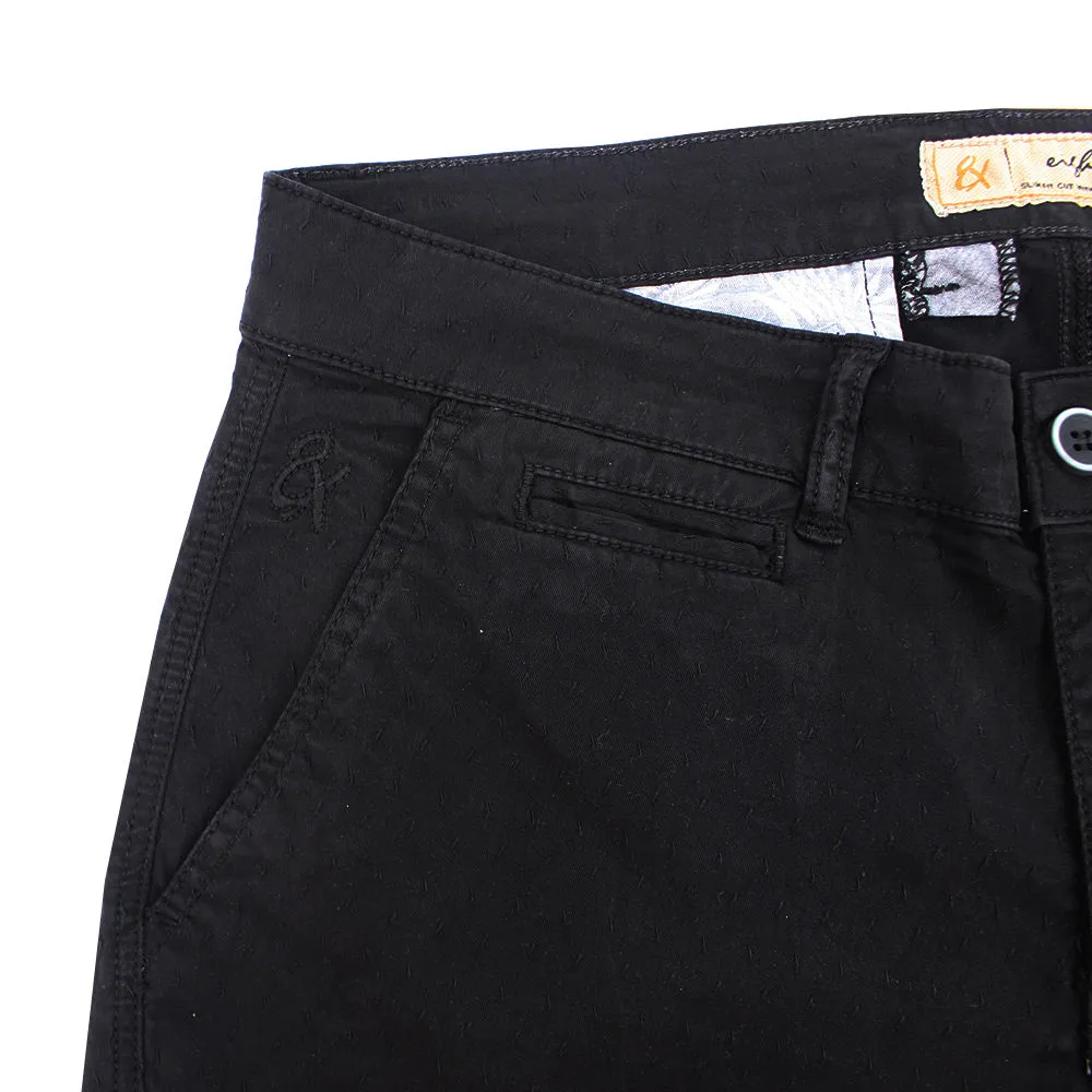 Black Slim Fit Chino Shorts