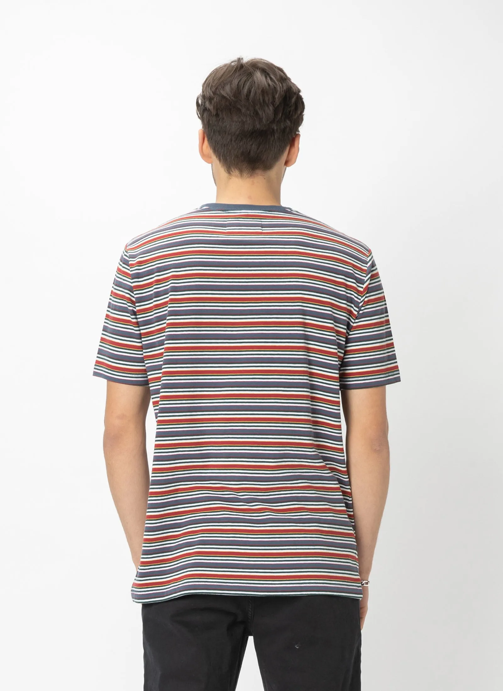 B.Schooled Tee Navy Stripe