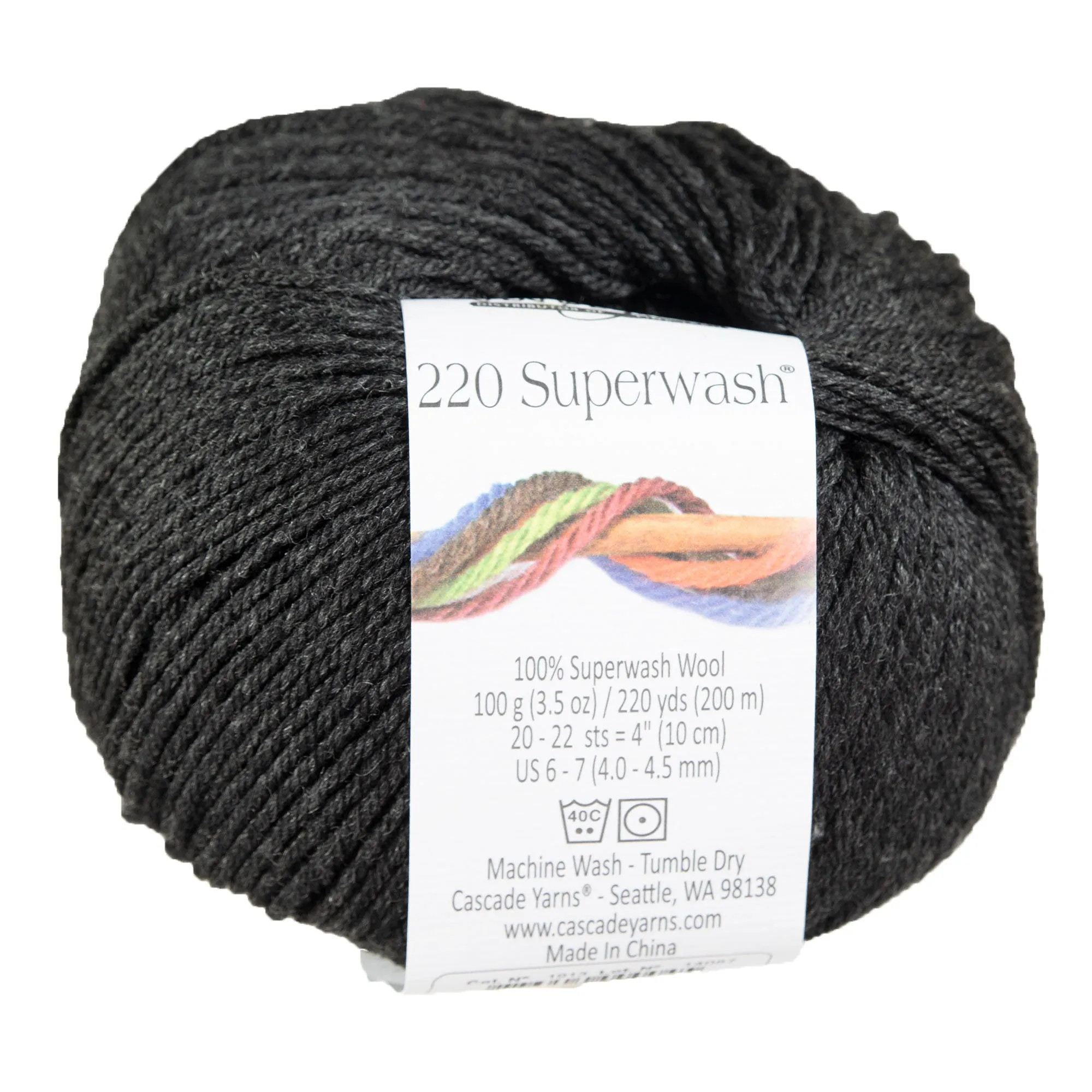 Cascade Yarns 220 Superwash Yarn - 1913 Jet