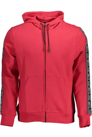 Cavalli Class Red Cotton Men Sweater