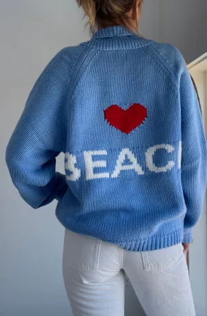 Chunky Vintage ♥️ Beach Sweater in Blue