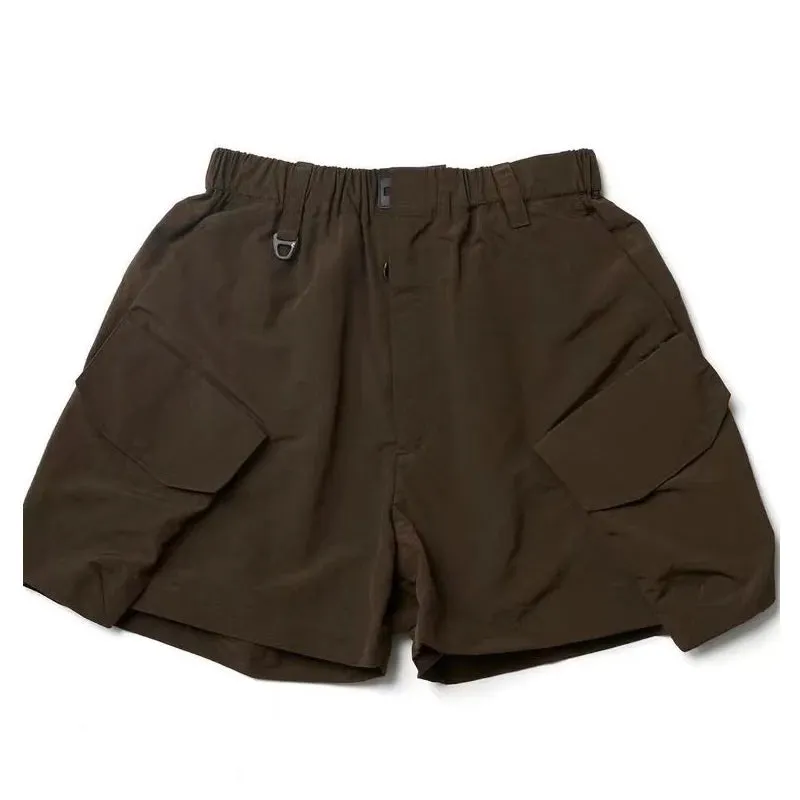 Comfy Japanese Waterproof Urban Shorts with Multi-pocket Design