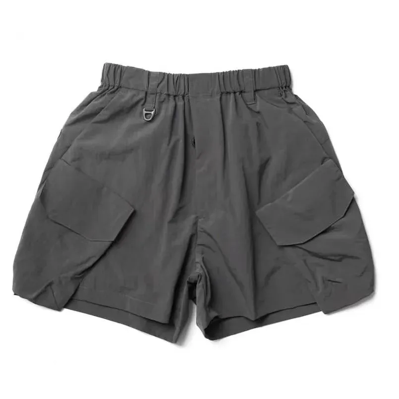 Comfy Japanese Waterproof Urban Shorts with Multi-pocket Design