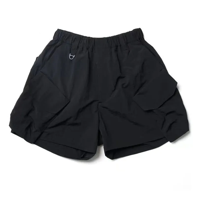 Comfy Japanese Waterproof Urban Shorts with Multi-pocket Design