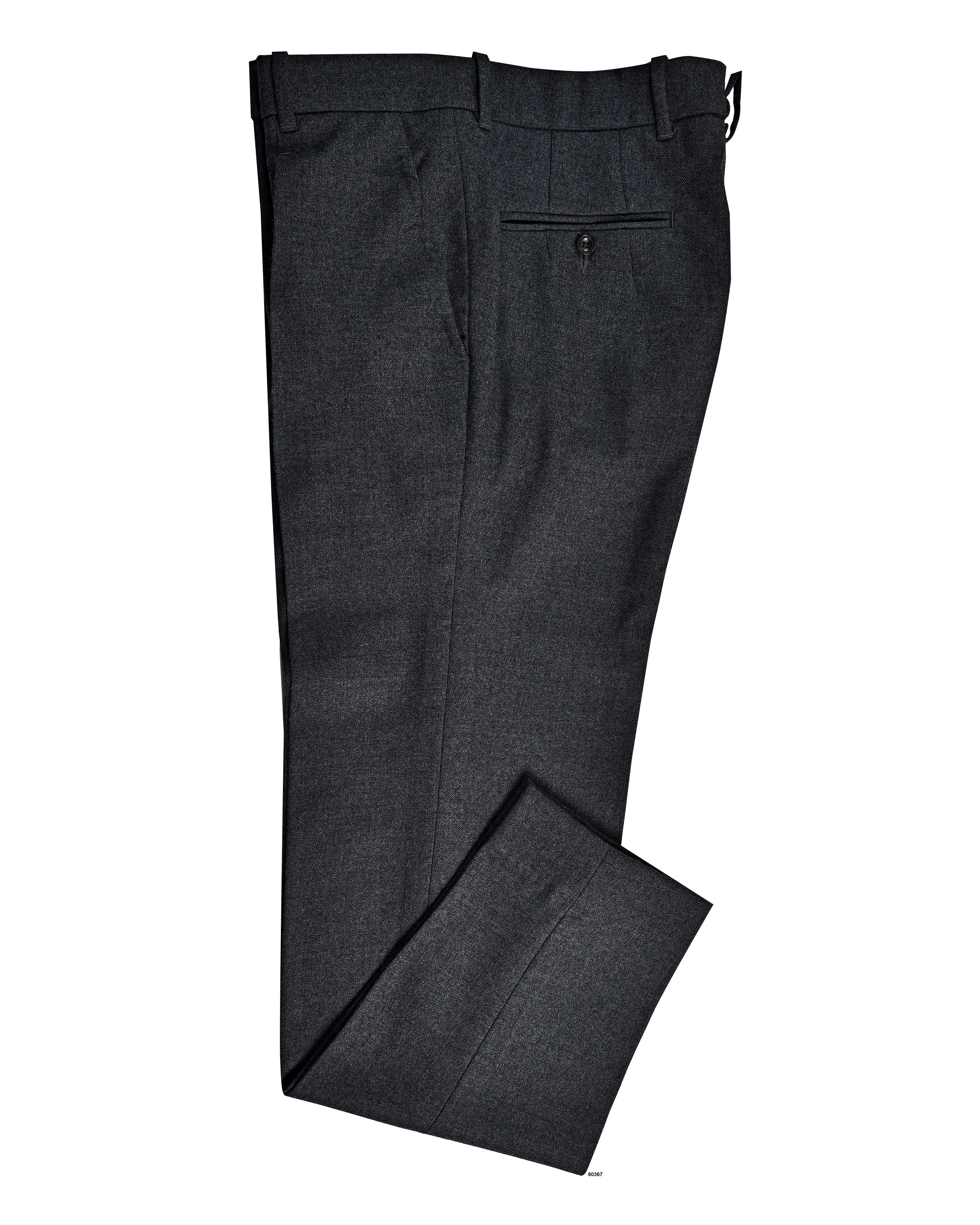 Dugdale Dark Grey Wool Flannel Pant