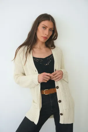 Emily Cardigan in Oat Milk