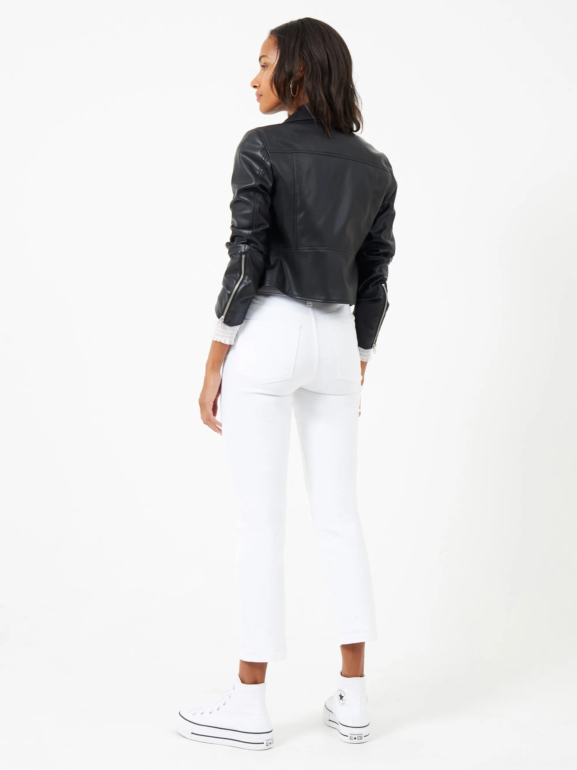 Etta PU Faux Leather Biker Jacket