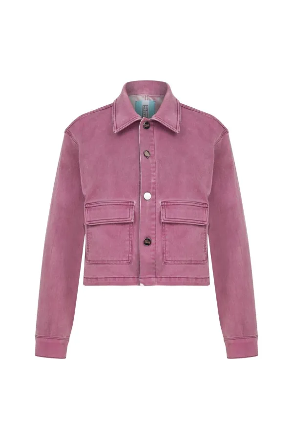 Faith Pink Denim Jacket