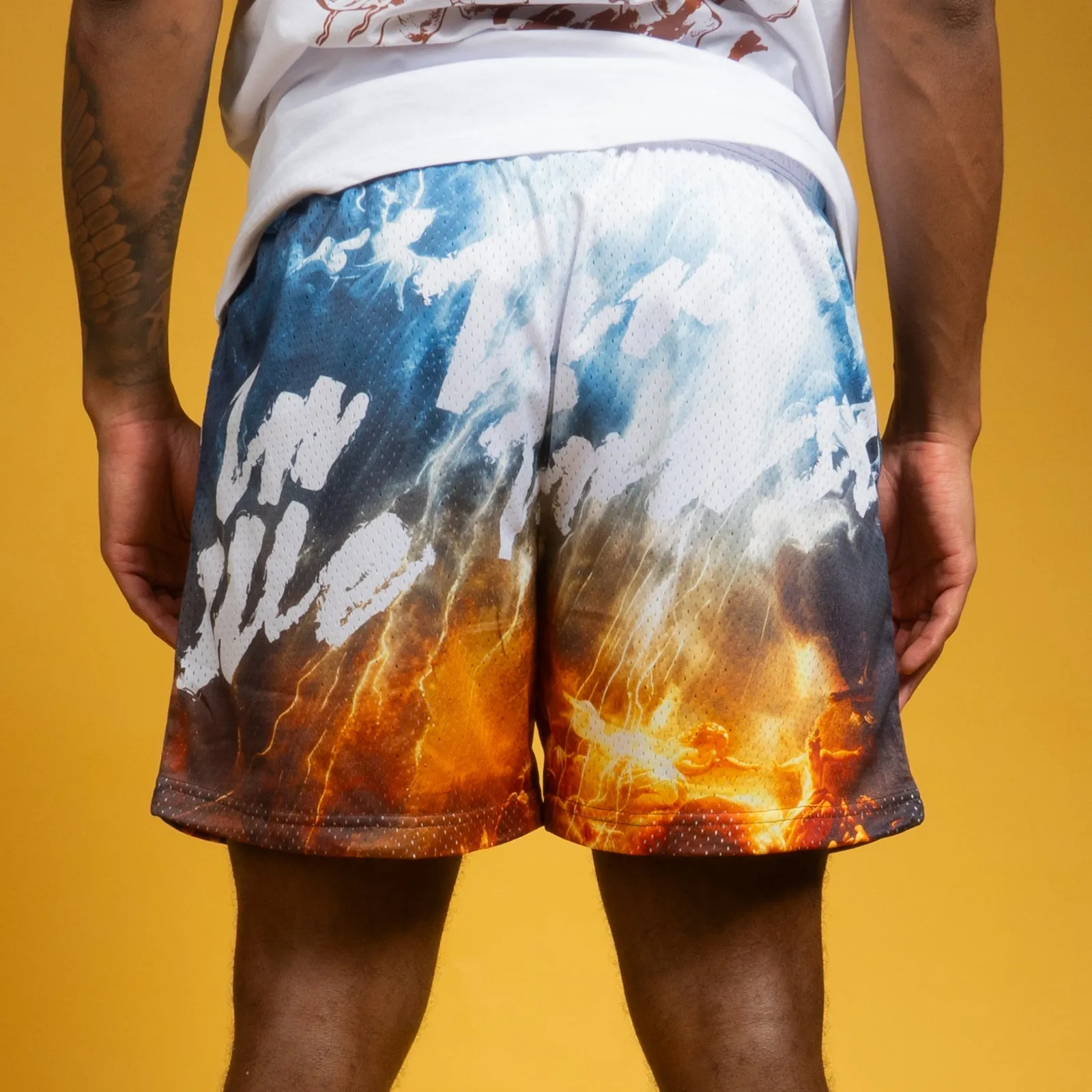 IN THRT WE TRUST MESH SHORTS