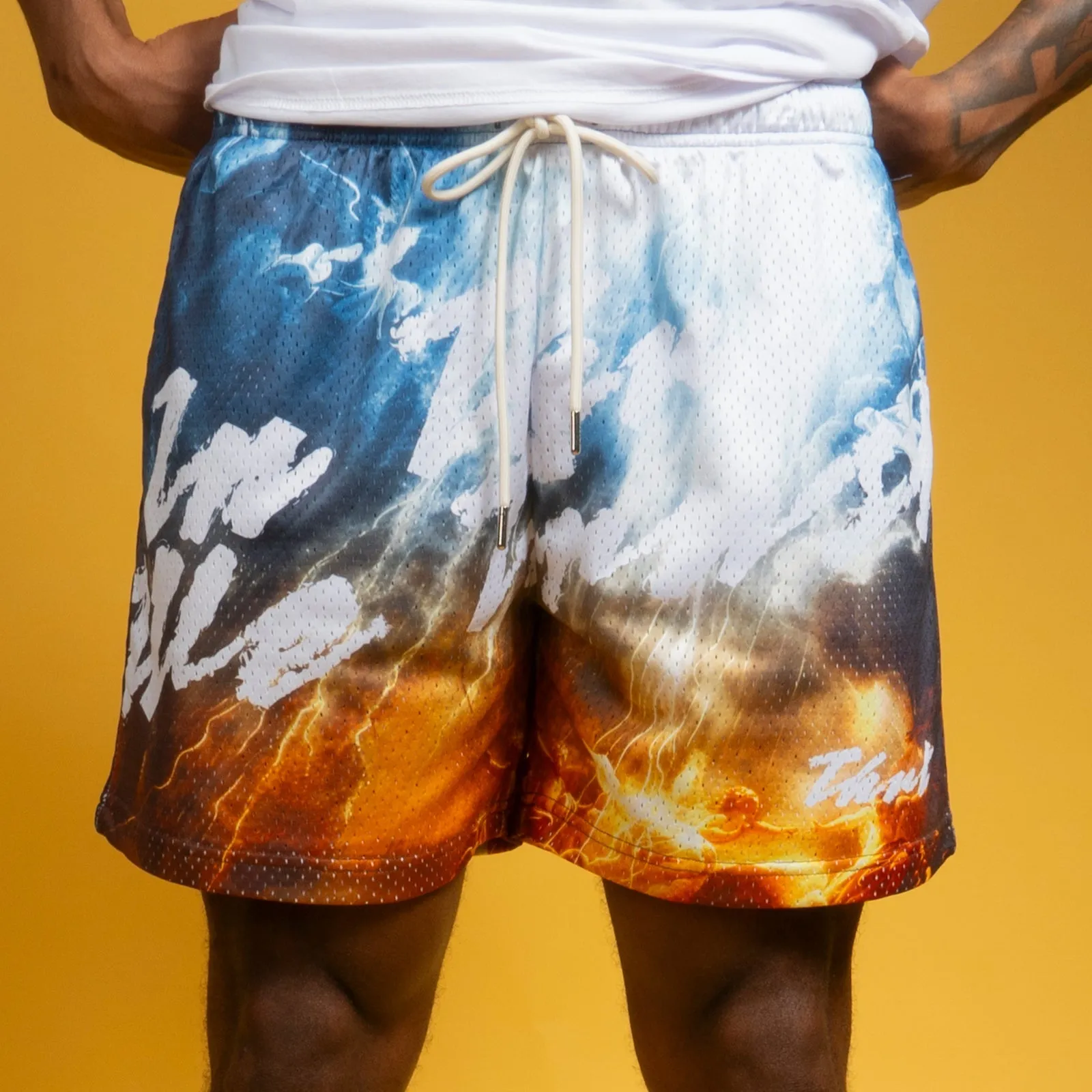 IN THRT WE TRUST MESH SHORTS