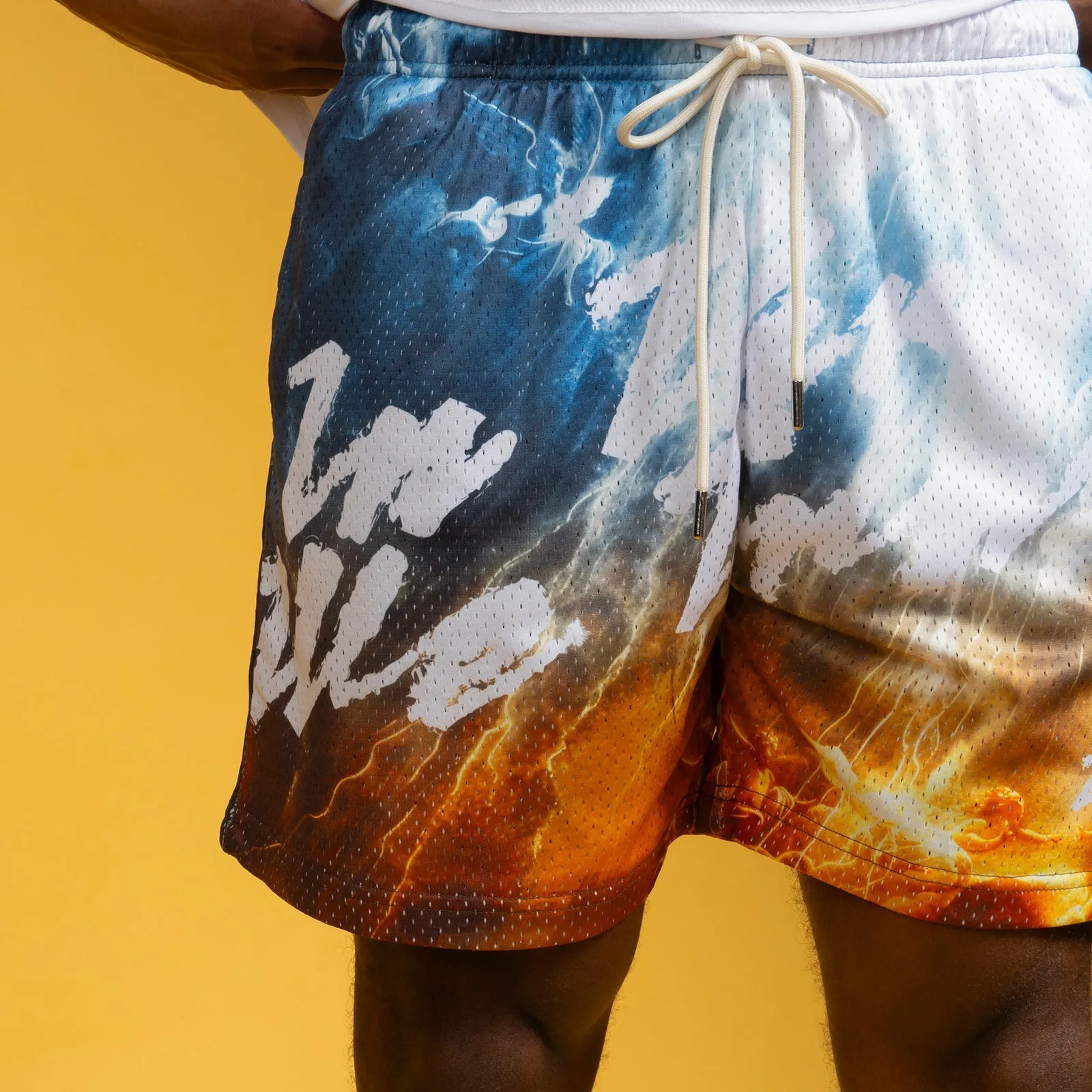 IN THRT WE TRUST MESH SHORTS