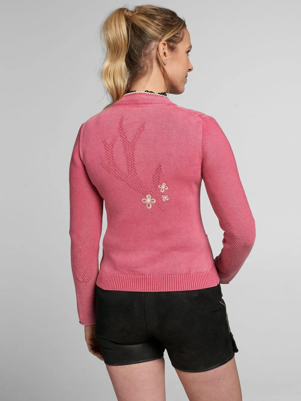 Knitted cardigan SPIETH & WENSKY Alexa, berry