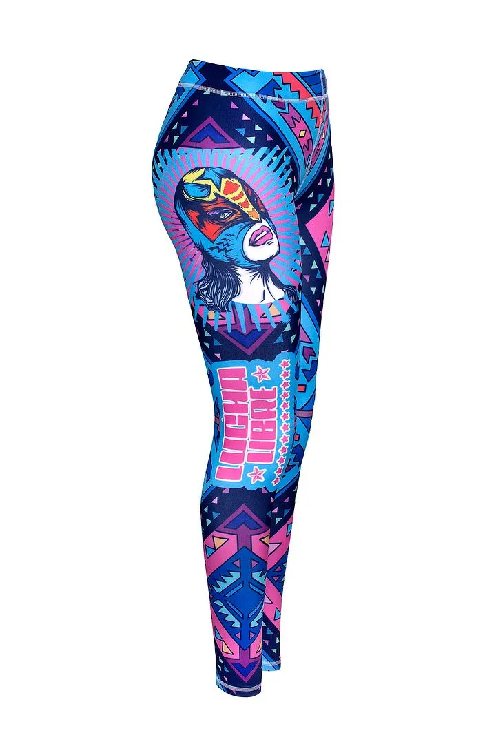 Lucha Libre - women's snowboard thermal pants base layer