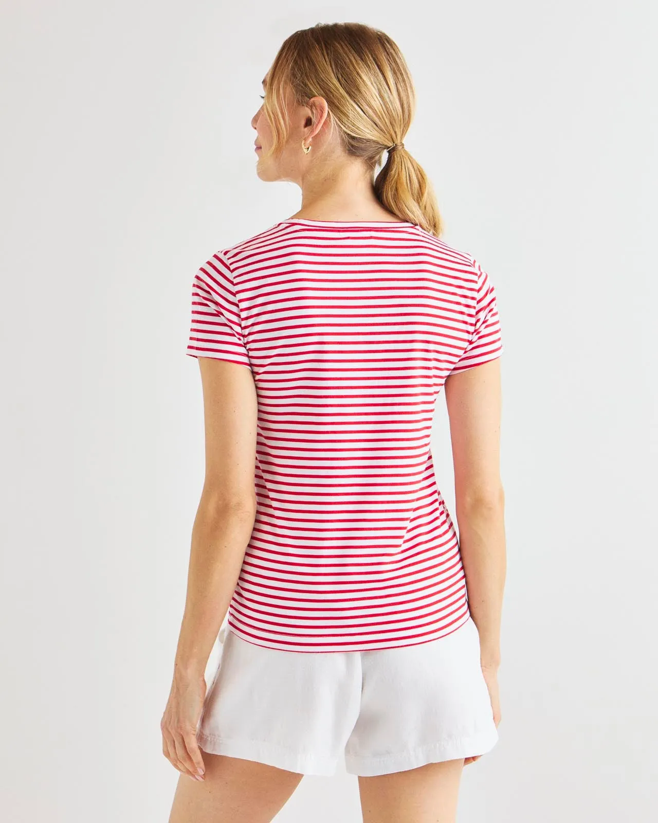 Lulu Stripe Crew Neck Tee