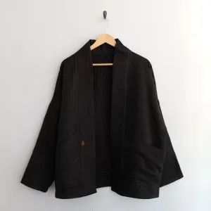 M Black with Orange Stitching Anoushka Jacket LM157