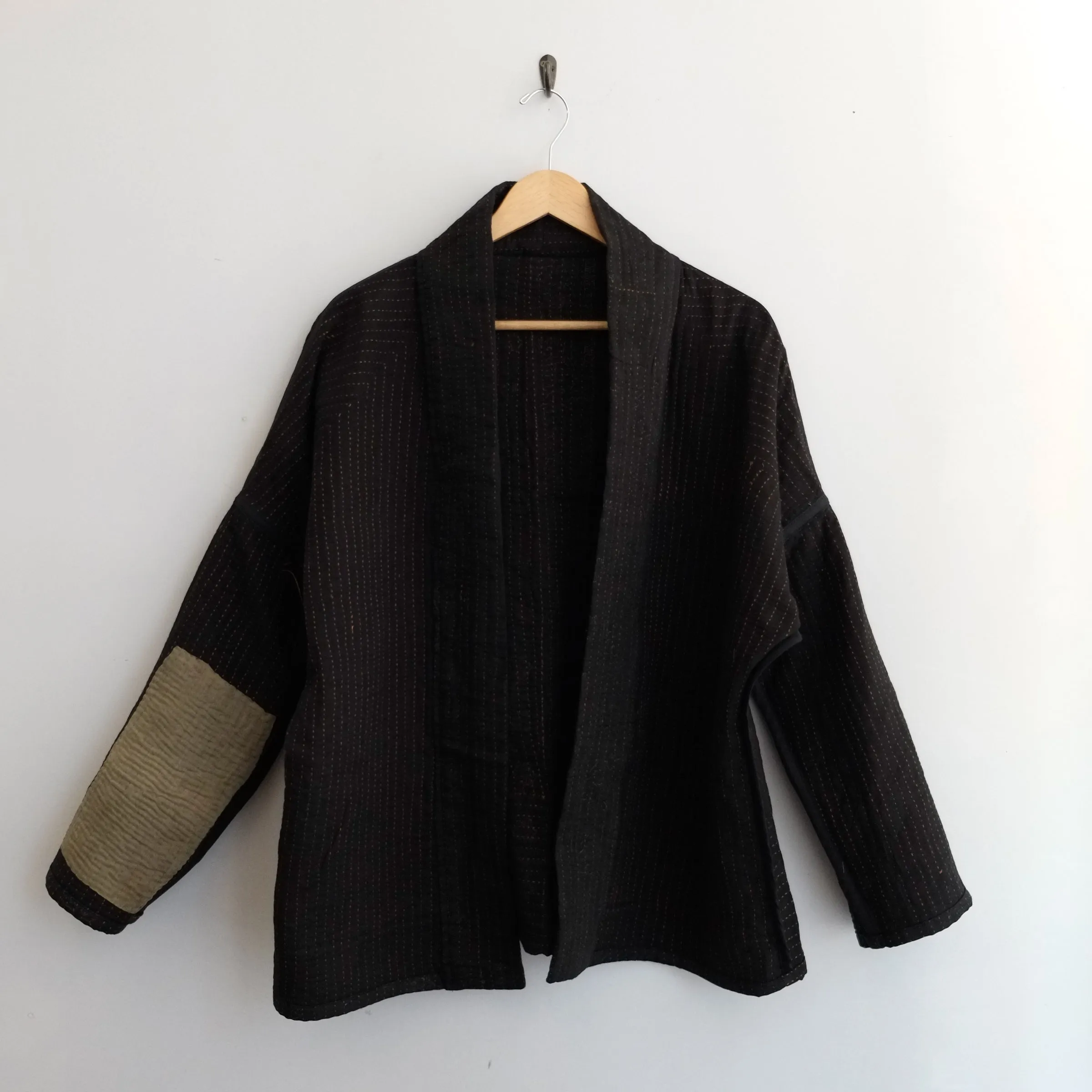 M Black with Orange Stitching Anoushka Jacket LM157