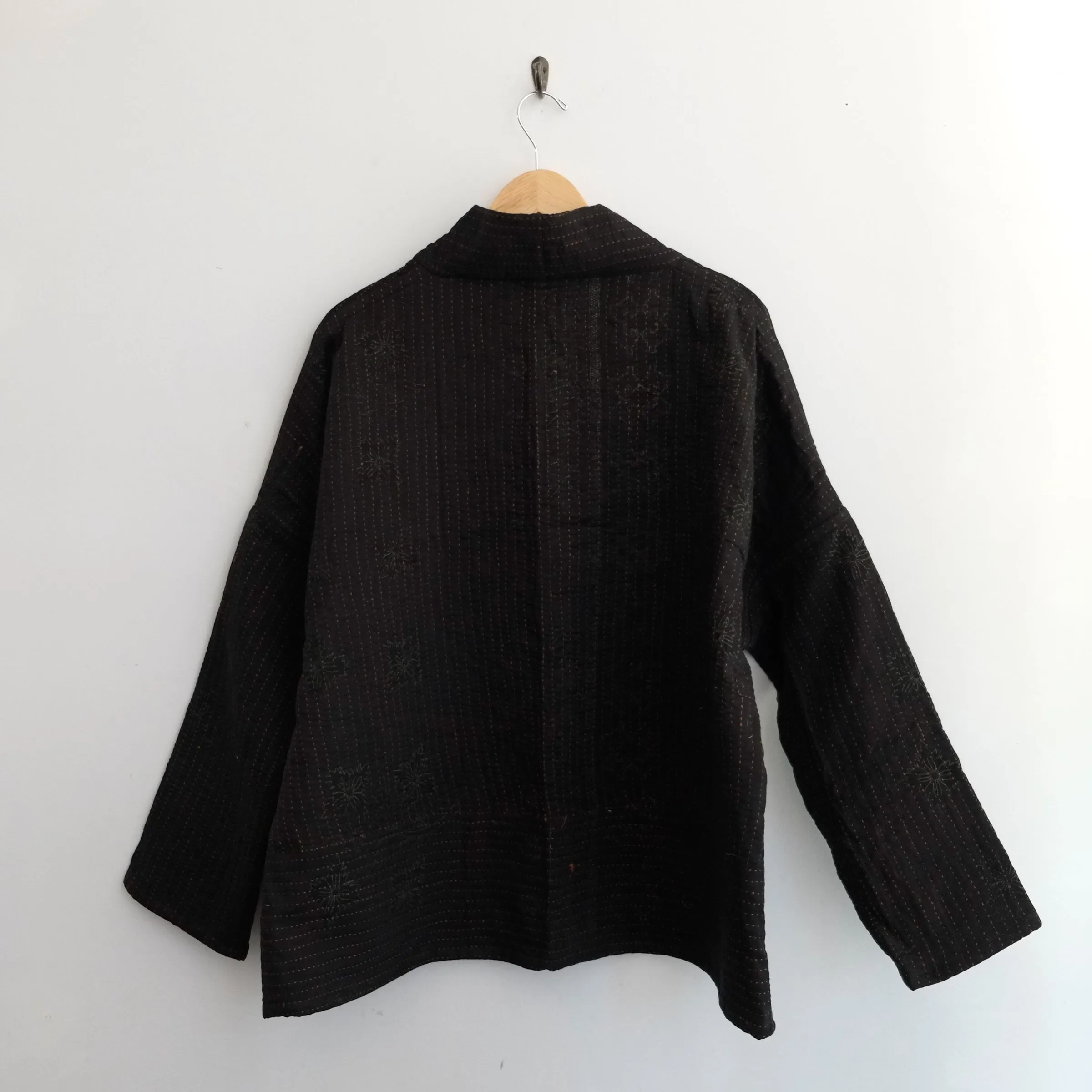 M Black with Orange Stitching Anoushka Jacket LM157