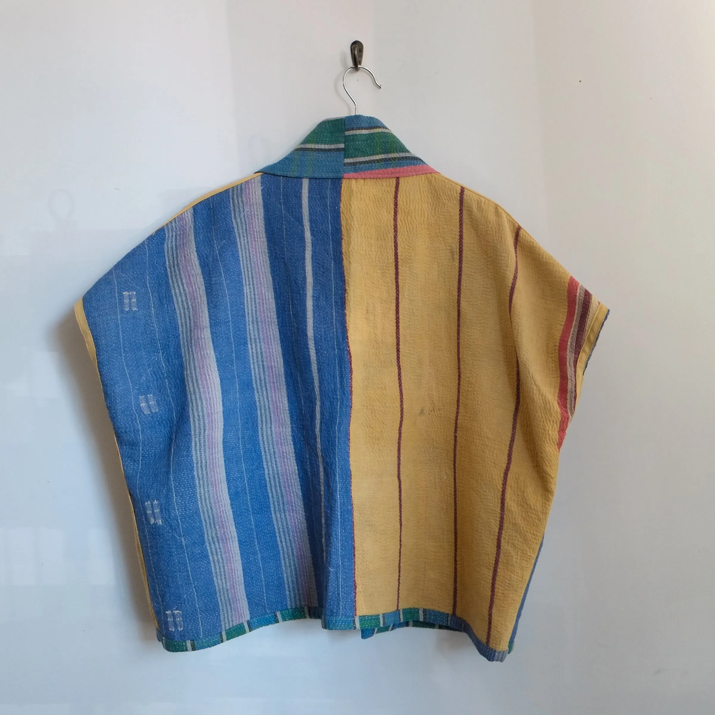 M Blue with Green Stripes Anoushka Jacket SS062