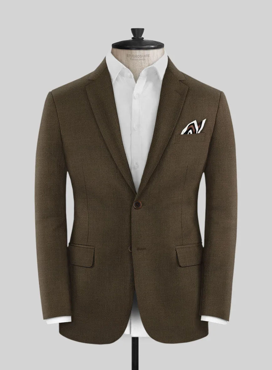 Marco Stretch Brown Wool Jacket