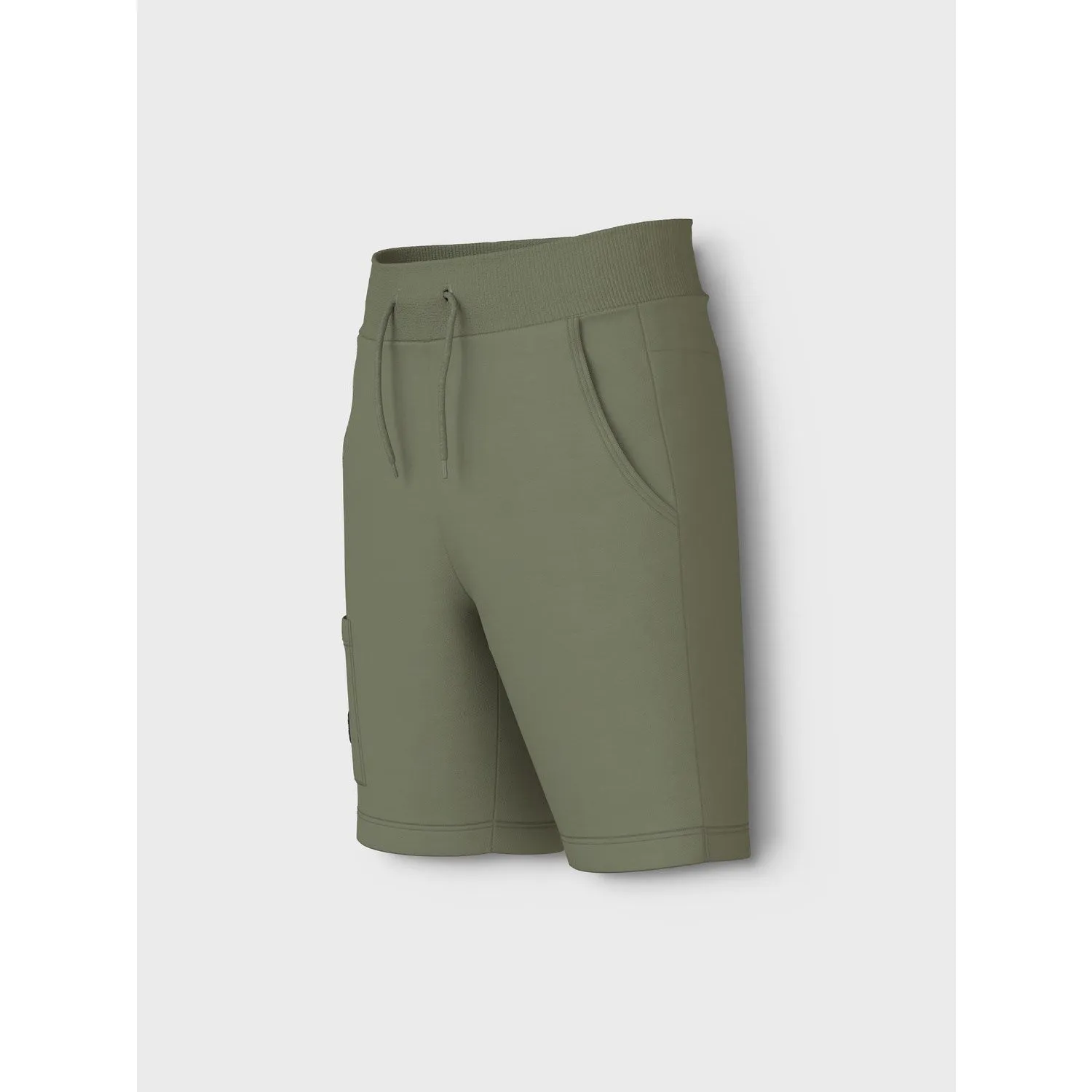 Name It Oil Green Vivasse Long Sweat Shorts