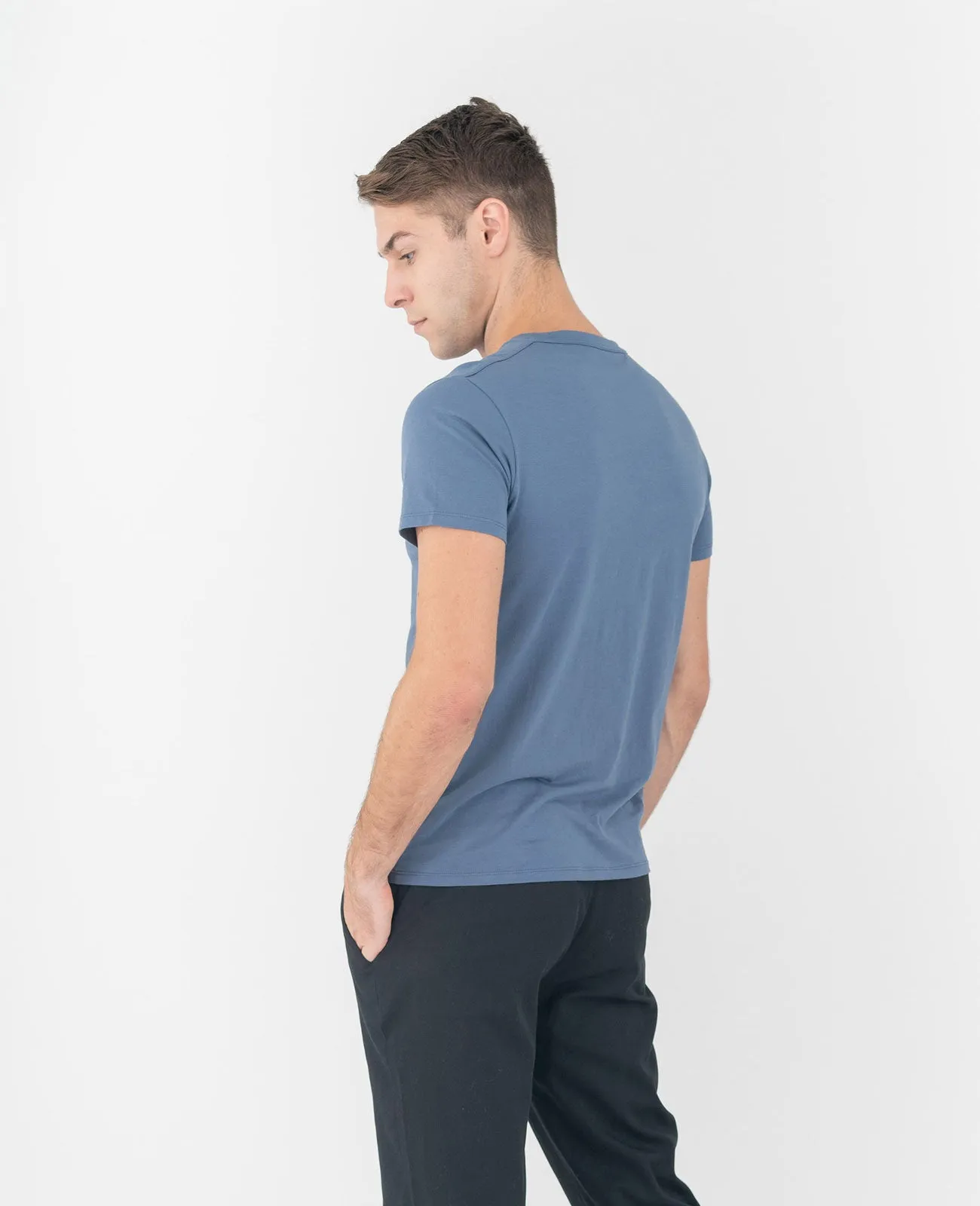 Organic Pima Cotton V-Neck Tee