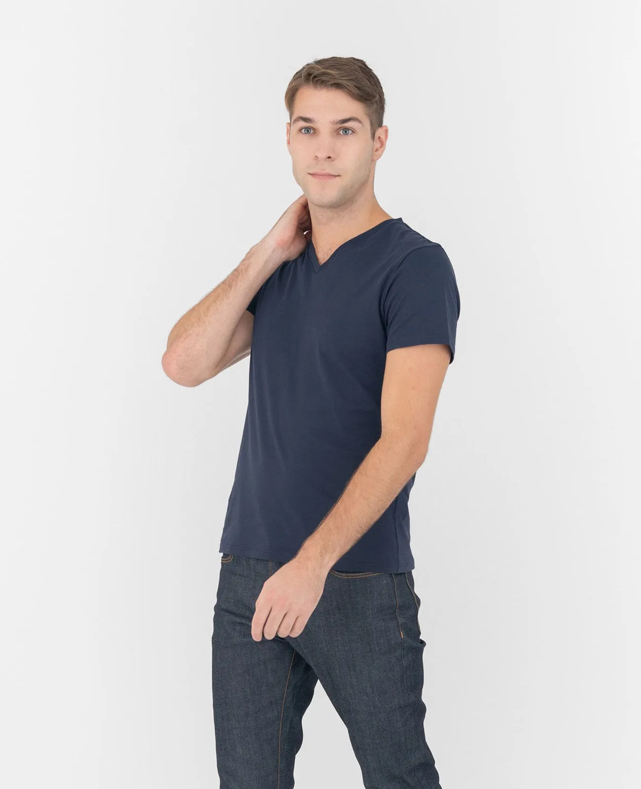 Organic Pima Cotton V-Neck Tee