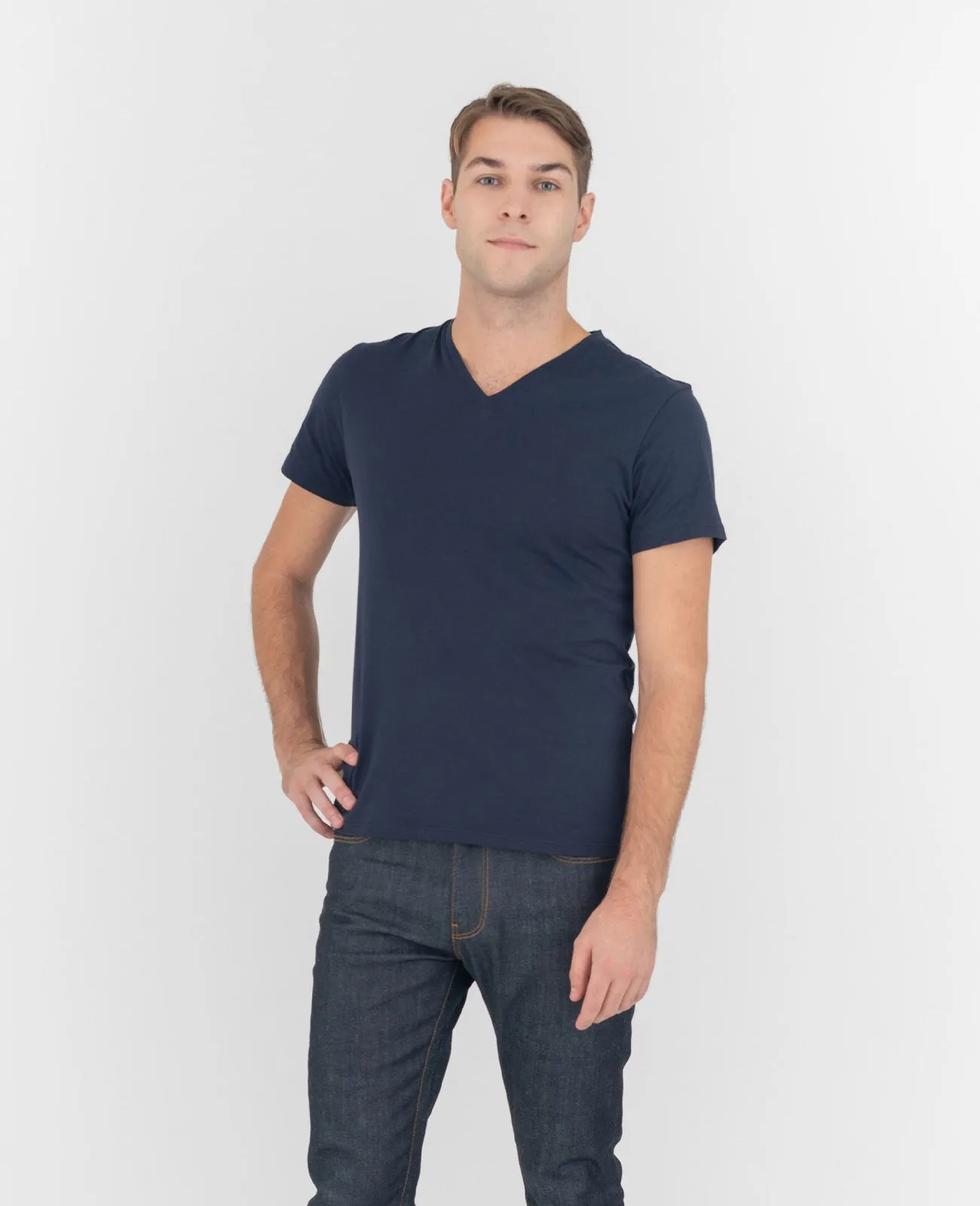 Organic Pima Cotton V-Neck Tee