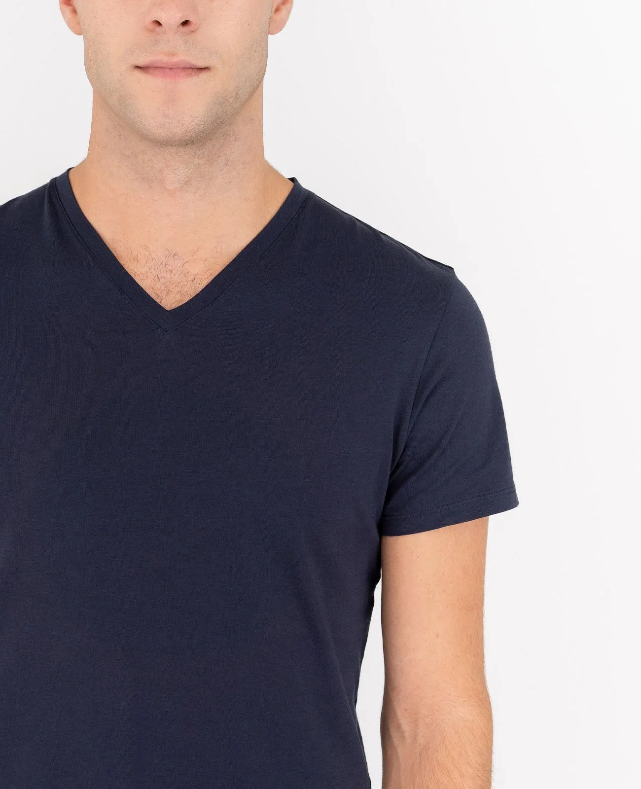 Organic Pima Cotton V-Neck Tee