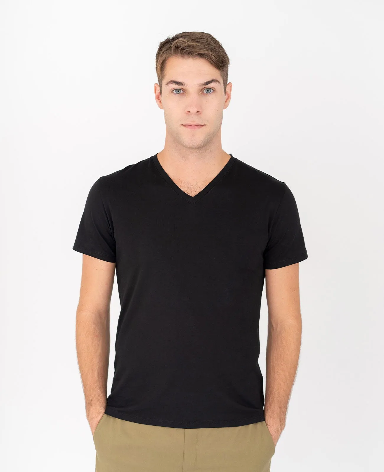 Organic Pima Cotton V-Neck Tee