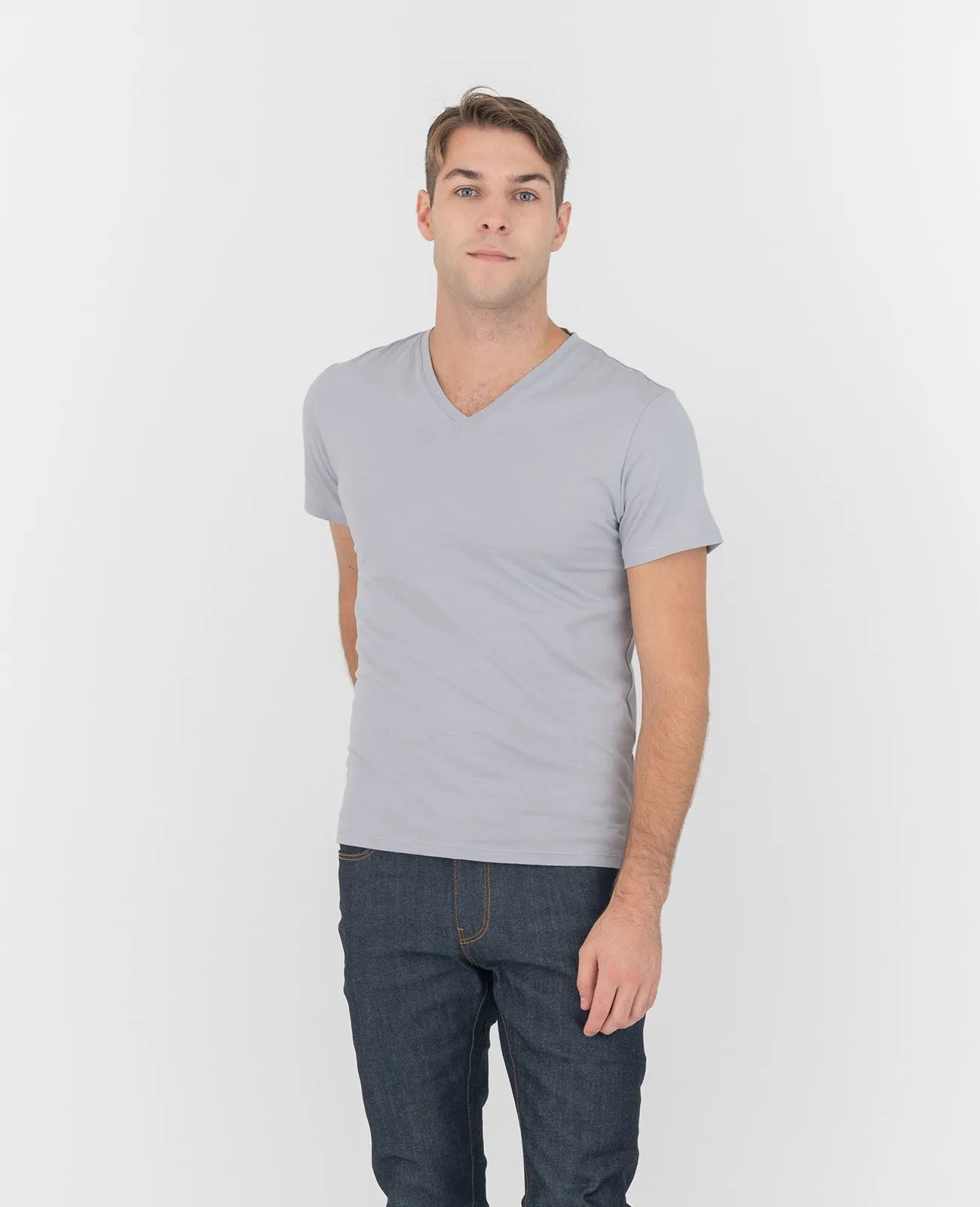 Organic Pima Cotton V-Neck Tee