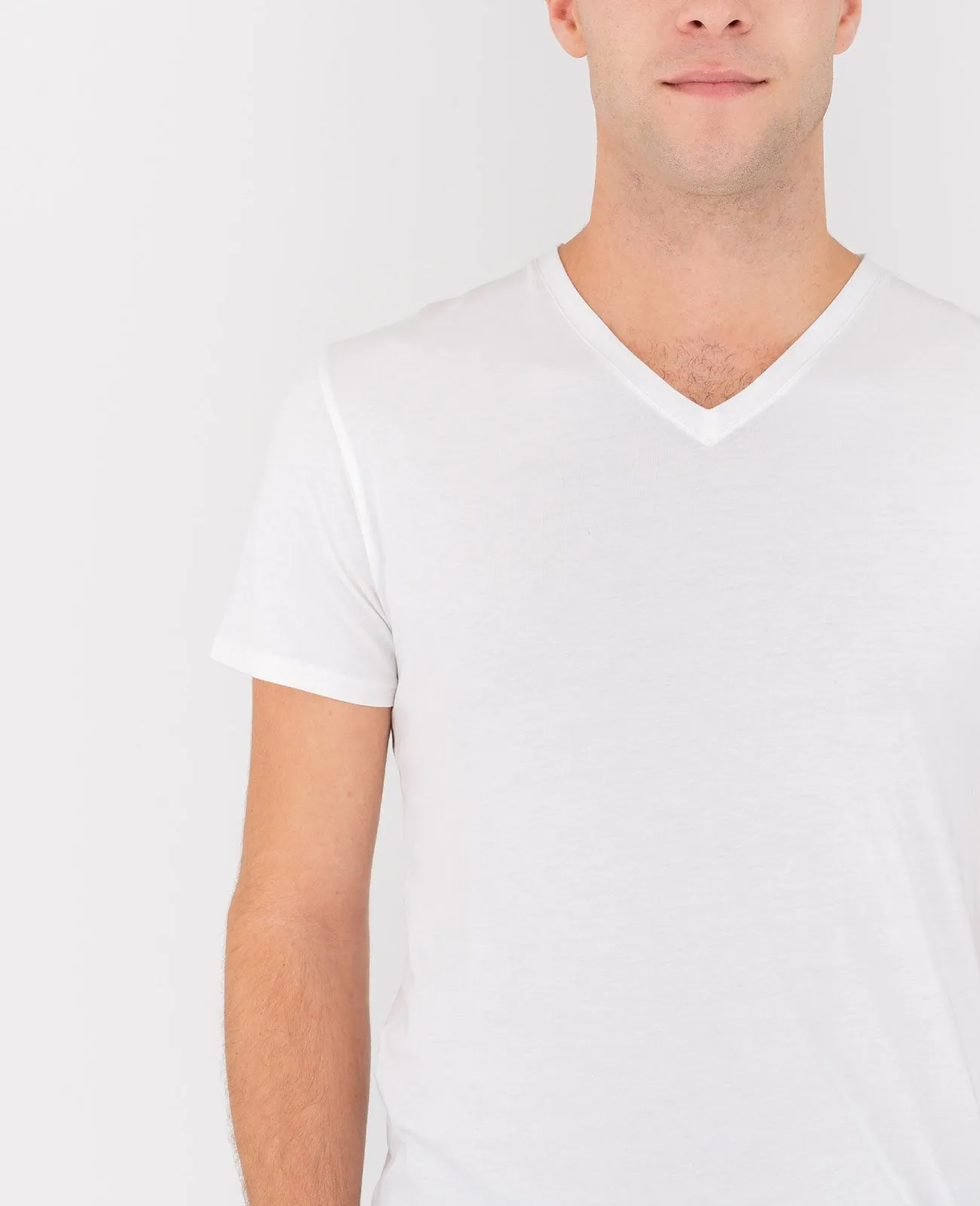 Organic Pima Cotton V-Neck Tee