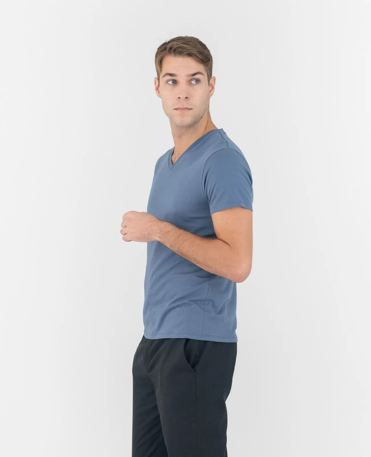 Organic Pima Cotton V-Neck Tee