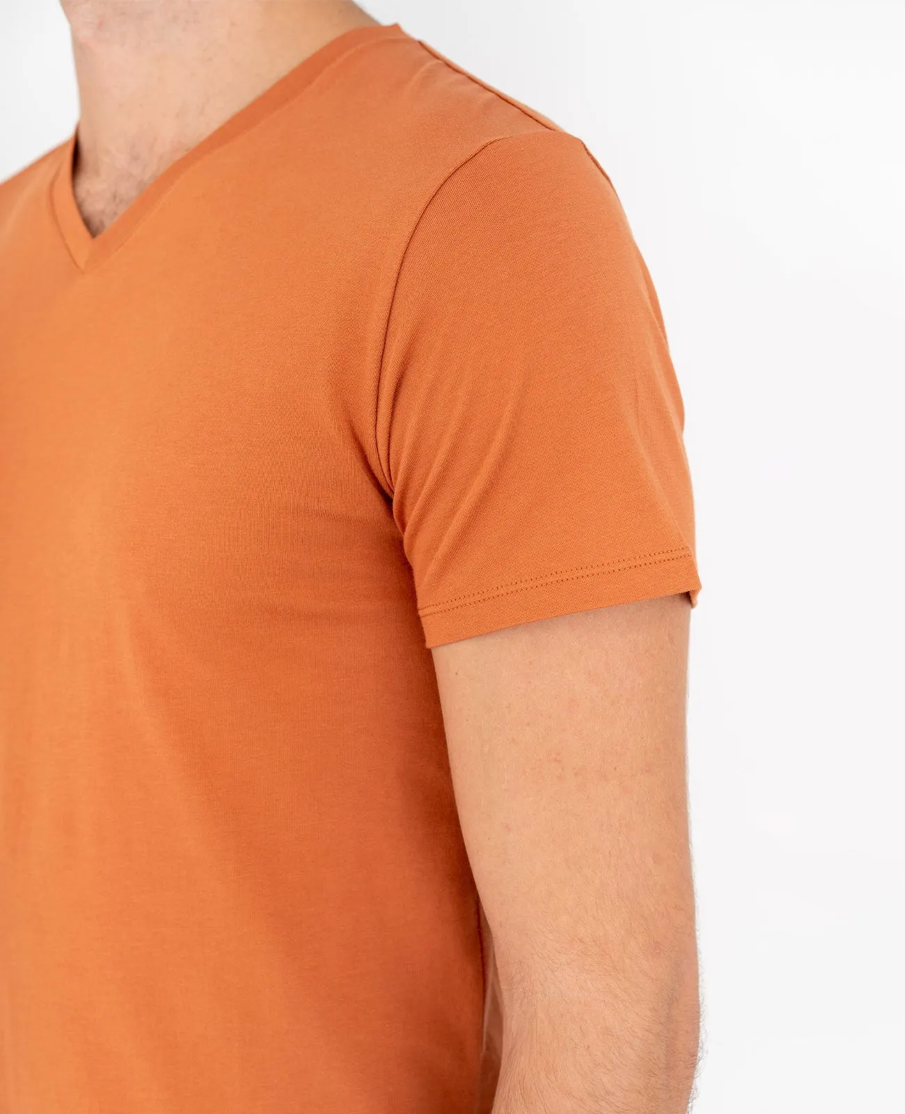 Organic Pima Cotton V-Neck Tee