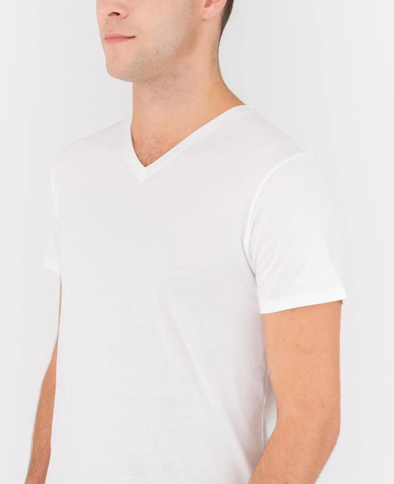 Organic Pima Cotton V-Neck Tee