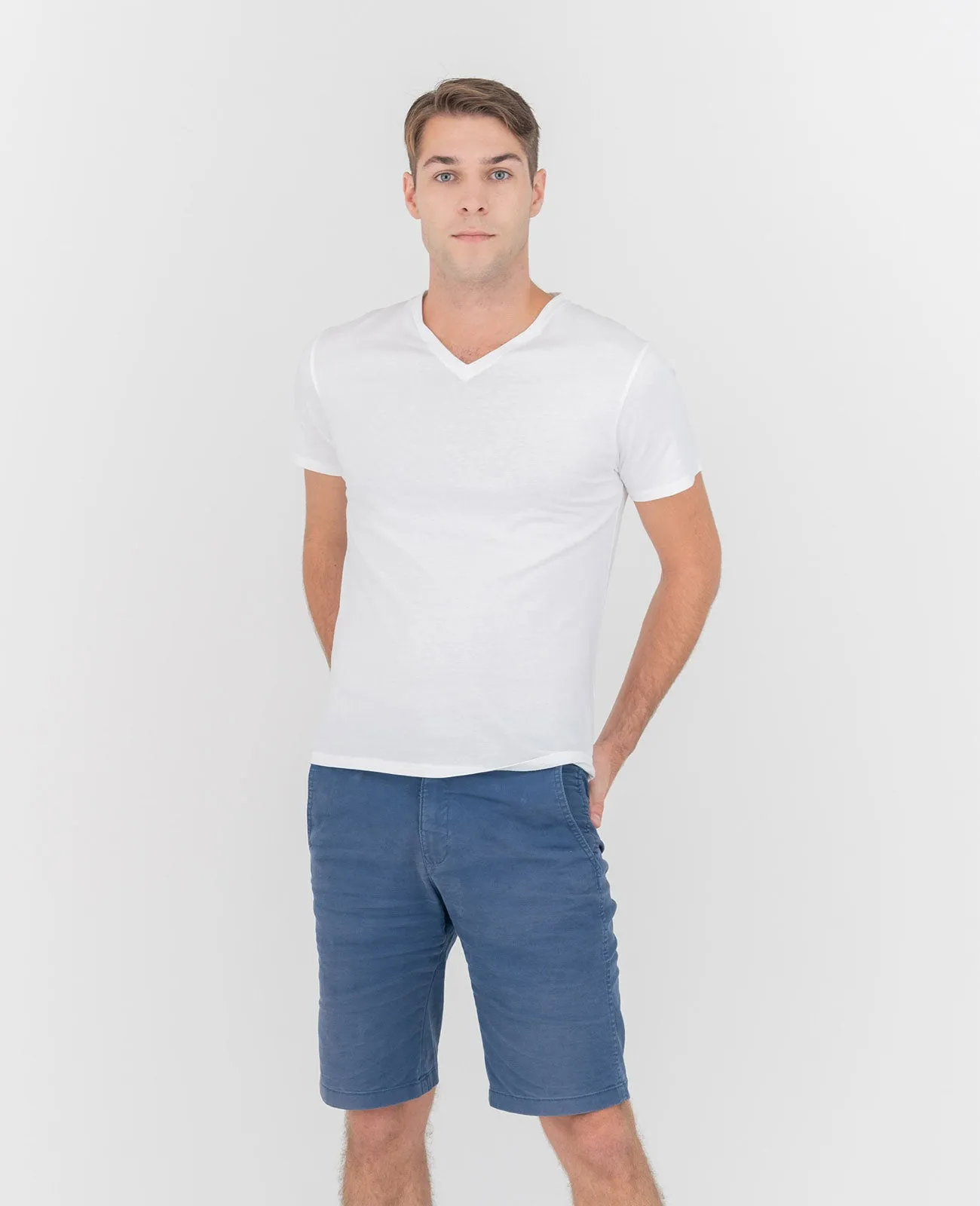 Organic Pima Cotton V-Neck Tee