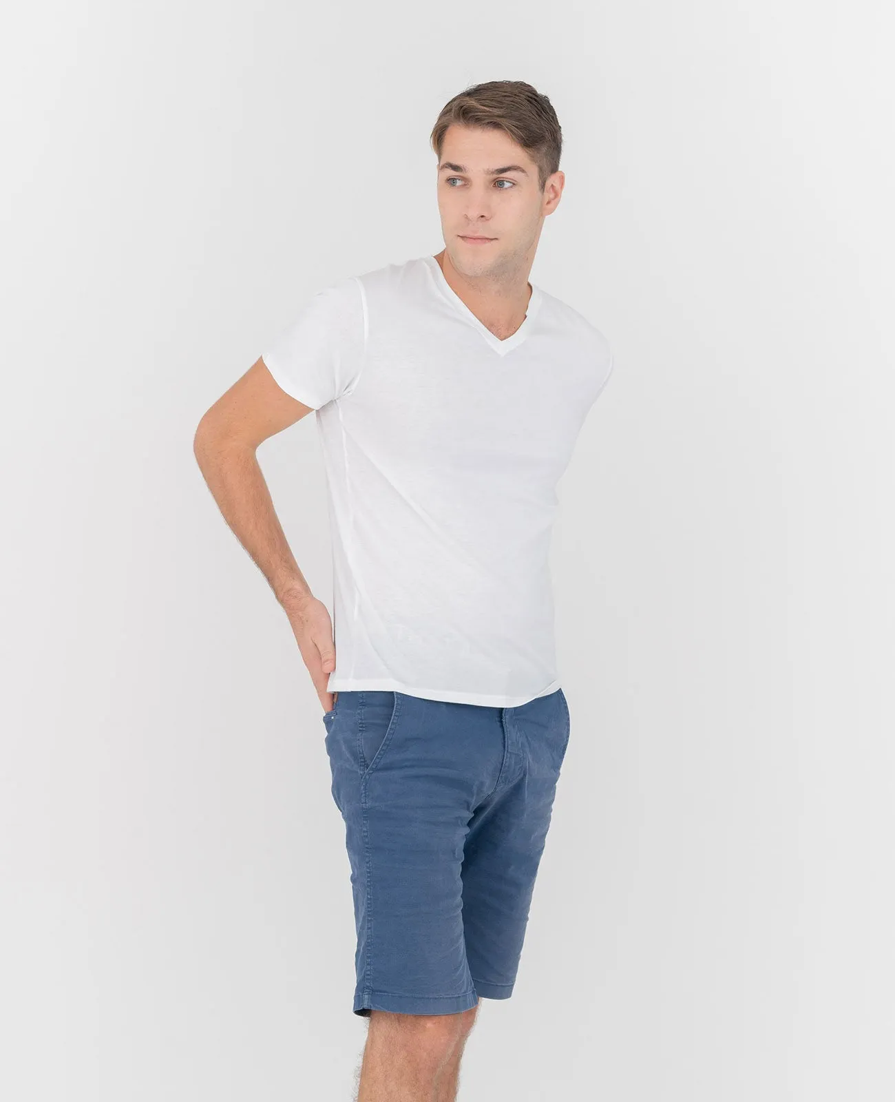 Organic Pima Cotton V-Neck Tee