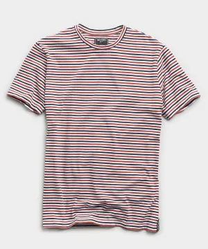 Portuguese Striped Tee in Red White & Blue