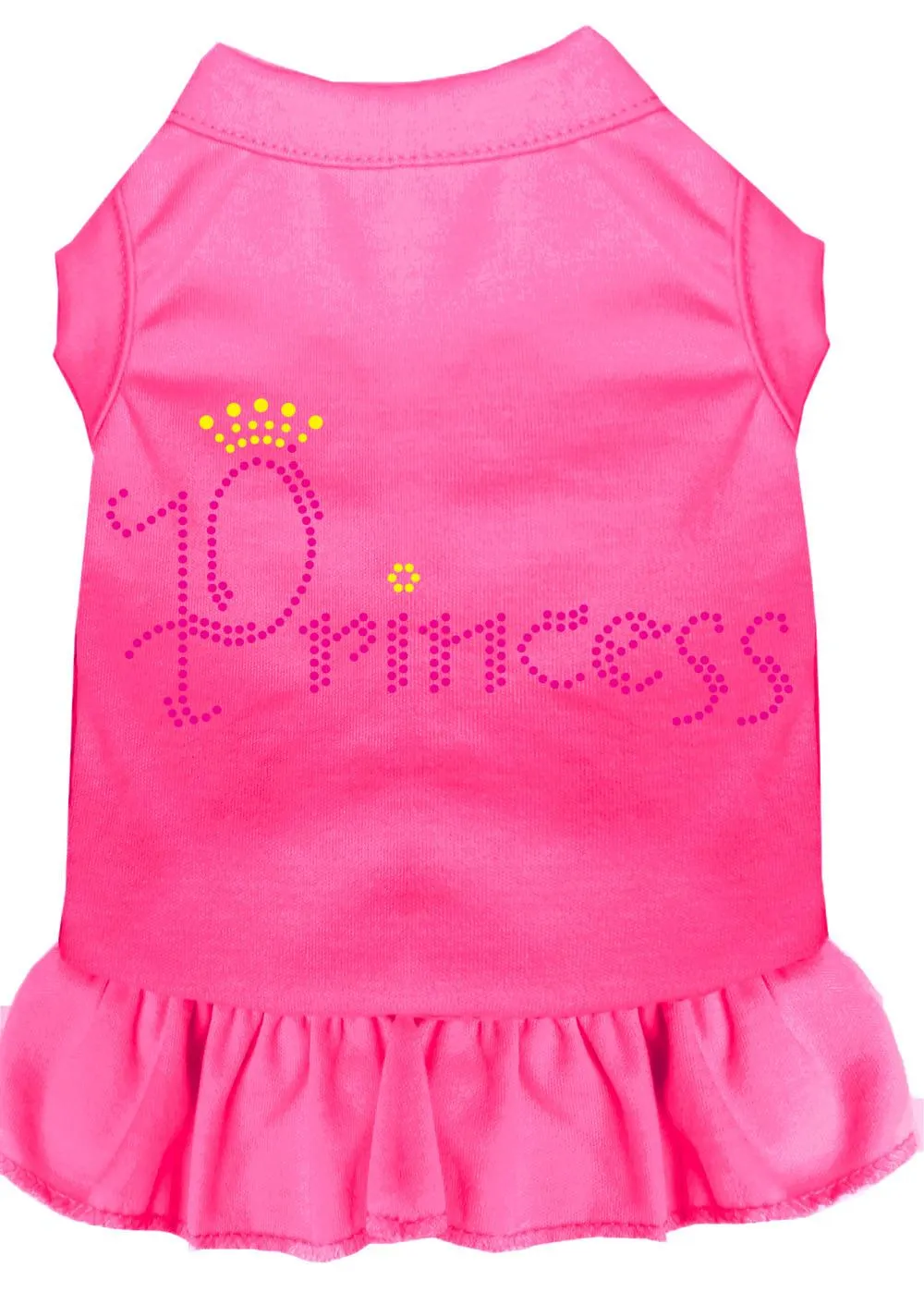 Princess Rhinestone Dress Bright Pink Xxl (18)