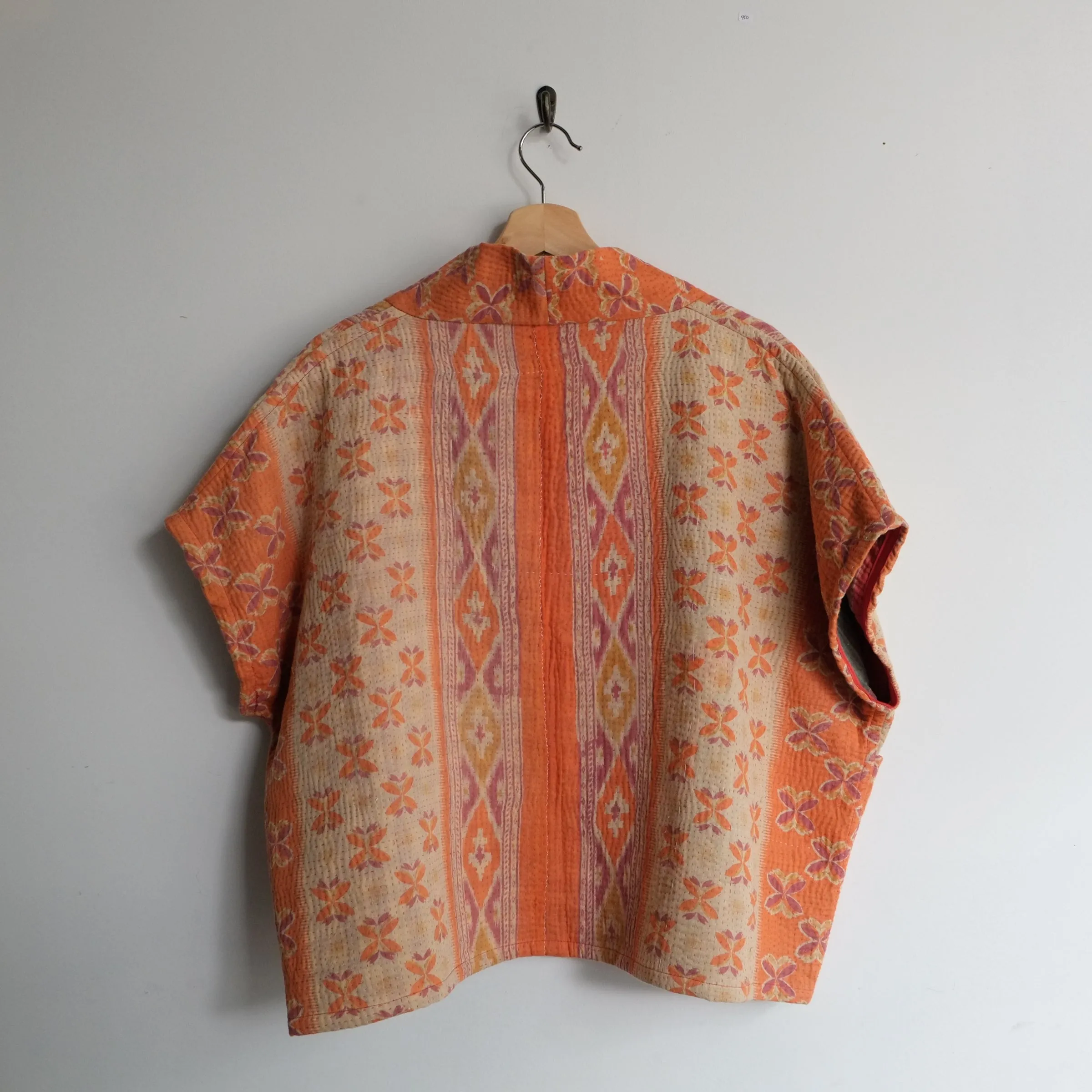 S Orange with Orange Flowers Anoushka Jacket SS033