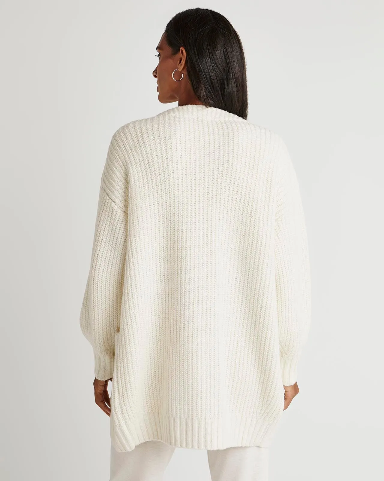 Splendid x Cella Jane Cashblend Open-Front Cardigan