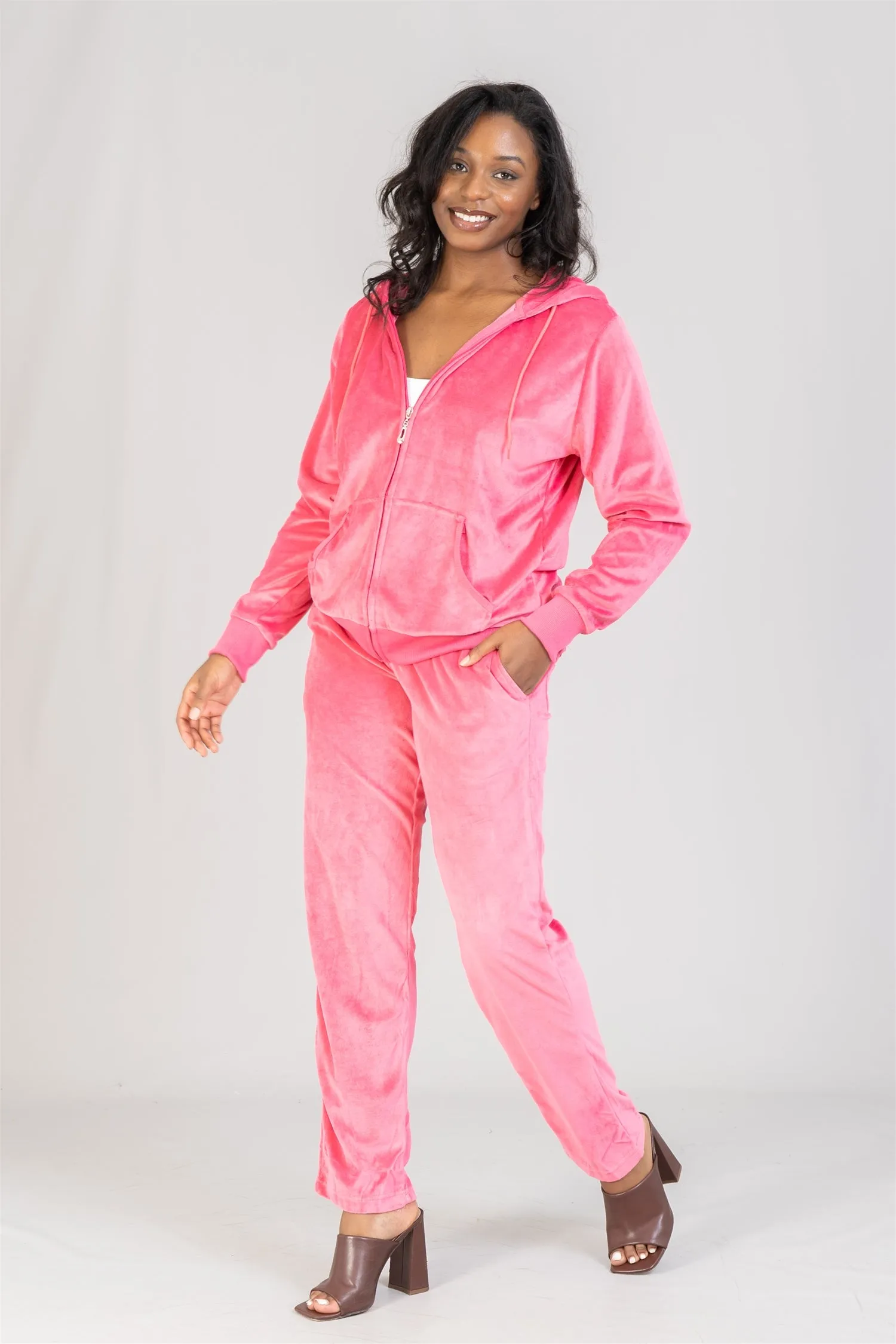 TrackSuit LJS200 Velour 2pc Jog Set