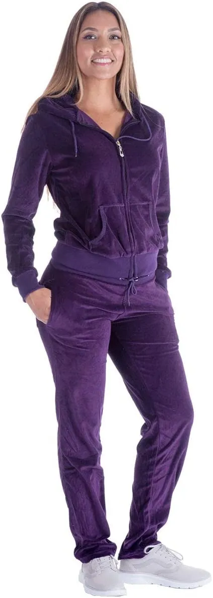 TrackSuit LJS200 Velour 2pc Jog Set