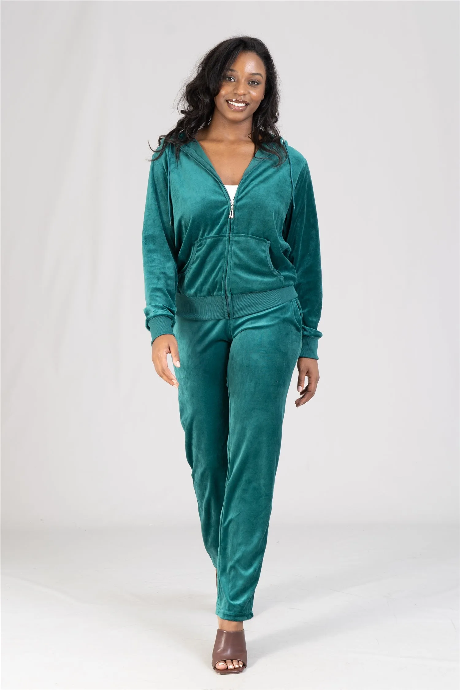 TrackSuit LJS200 Velour 2pc Jog Set