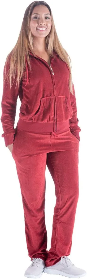 TrackSuit LJS200 Velour 2pc Jog Set