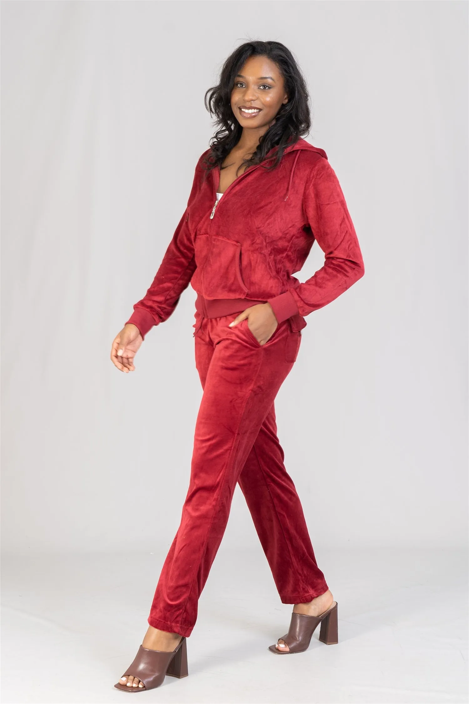 TrackSuit LJS200 Velour 2pc Jog Set