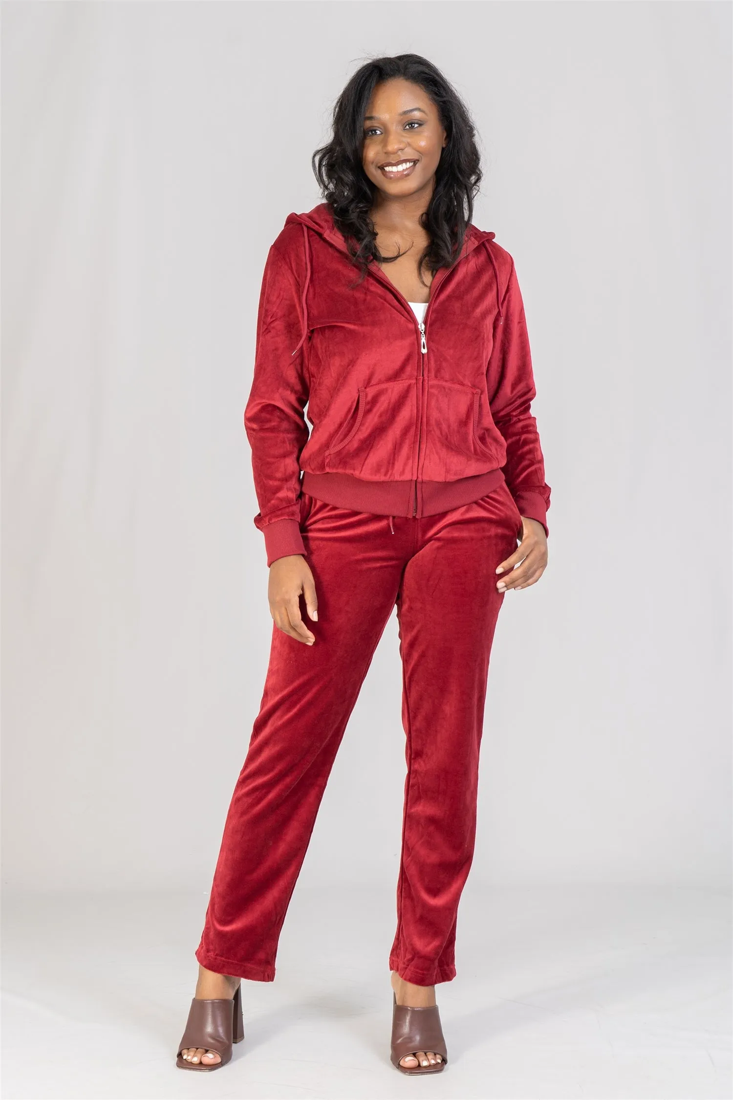 TrackSuit LJS200 Velour 2pc Jog Set