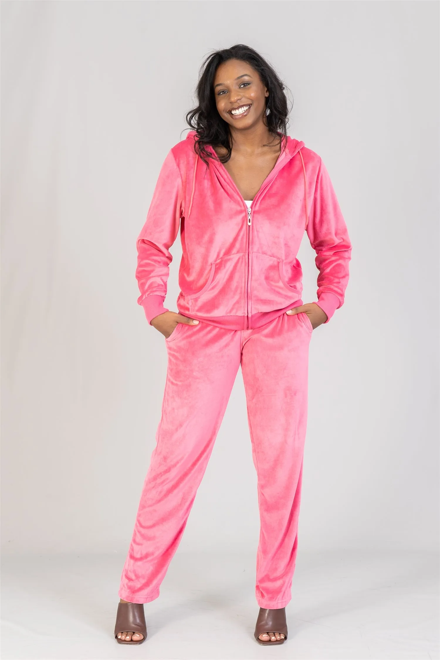 TrackSuit LJS200 Velour 2pc Jog Set